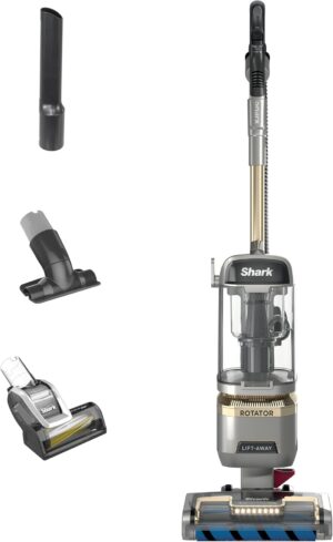 Shark LA502 Rotator Lift-Away ADV DuoClean PowerFins Aspiradora Vertical Con Cepillo autolimpiable, Potente Pastilla de Pelo