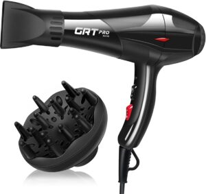 61VpXeDjsFS._AC_SL1200_.jpg Seche Cheveux Professionnel 3500W, Seche-Cheveux Ionique Ceramique avec Diffuseur, Puissant AC Moteur 3 Niveaux de Temperature 2 Vit