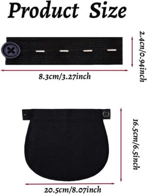 61Vshy8ahuL._AC_SL1100_.jpg Extenseurs Pantalon Maternité – 10 Pièces Ajustables