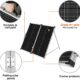 DOKIO 160W 18V Panneau Solaire Pliable Portable pour batteries 12V avec regulateur de charge solaire (2 ports USB) sac de transpor
