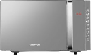 MEDION Micro-onde 3en1 avec gril et air chaud combine (23L, 800W, 1200 W grilair chaud, 10 programmes automatiques, 5 niveaux de pu