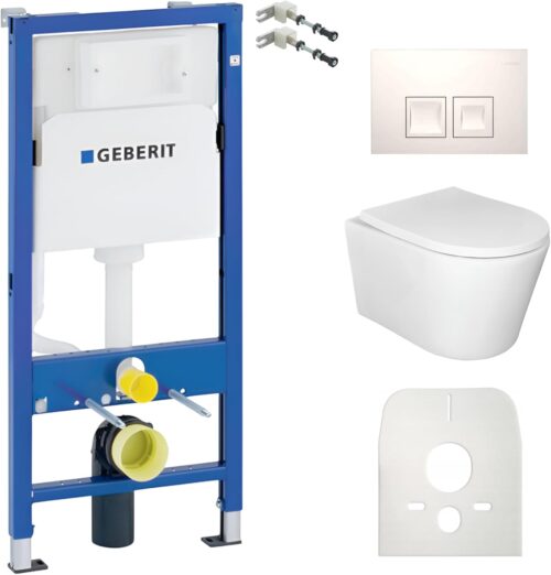Geberit Duofix + siège Versoni blanc sans bride softclose