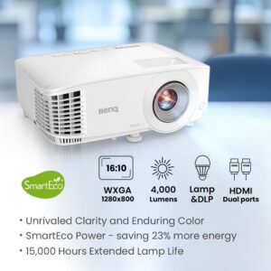 61XAnIND1RL._AC_SL1000_.jpg BenQ WXGA Business Projector (MW560) - DLP - 4,000 Lumens High Brightness - 20,000:1 High Contrast Ratio - Dual HDMI, VGA - Auto Key