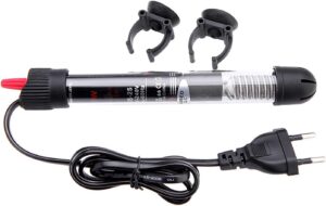 CAM2 Chauffage d'aquarium 60 l 50 W avec indicateur de temperature - Baton chauffant pour aquarium et aquarium (XS-50 W)