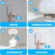 Ulikey Ventilateur Plafond avec Lumiere, Lampe Ventilateur Plafonnier, Ventilateur avec Telecommande et Lumiere, Silencieux, 3 Vites