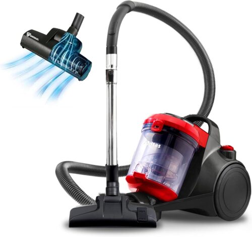 Akitas C10T 850W Aspirateur sans Sac Cylindre daspirateur avec Wessel Werk Allemand Grande Brosse rotative a tete Turbo de 28 cm de
