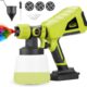Pistolet a Peinture, DEWINNER Pulverisation de 550W, Debit reglable a Reservoir de 1000ML Detachable, electrique 3 nozzles Debit 100