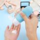 Romon Flacons de Voyage, 4 PieCes 90 ml Bouteille De Voyage Silicone, avec eTiquette et Brosse De Nettoyage, Liquide Bouteille Conte