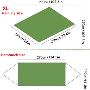 Hamac de Camping avec moustiquaire, hamac Simple et Double leger, Portable en pour 2 Personne pour Le Camping, la randonnee, la Surv
