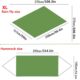 Hamac de Camping avec moustiquaire, hamac Simple et Double leger, Portable en pour 2 Personne pour Le Camping, la randonnee, la Surv