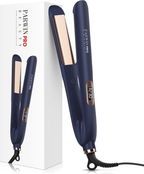 32 MM Lisseur Cheveux, PARWIN PRO BEAUTY 2 en 1 Lisseur Boucleur Cheveux, Fer a Lisser avec Revetement en Nano Titane, Plaque chauff