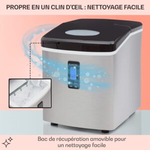 Machine à glaçons Klarstein Mr. Black-Frost 15 kg/24h