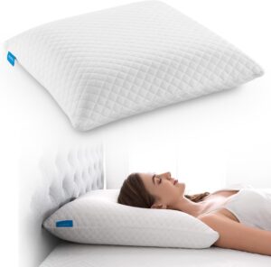 Coussin mémoire de forme NOFFA 56x56x12cm - Housse lavable