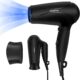 Aigostar Seche-Cheveux Ionique avec Manche Pliable, 3 Reglages de Temperature, Seche-Cheveux de Voyage Leger 2400W