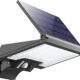 JESLED Lampe Solaire Exterieur, 108LEDs Projecteur LED Detecteur De Mouvement, 2600mAh, Cinq Modes, Applique Murale De Securite etan