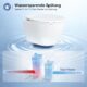 61aLwKUovML._AC_SL1500_.jpg Teal Home Ceramic wall-hung toilet with soft-close mechanism, single hole Superspin flush toilet, white toilet with nano coating, 52