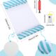 Multi Usage Flottantes Hamac, 2 Pieces Matelas Gonflable Piscine,pour Adultes Mer Plage Piscine Partie Vacances, Matelas de hamac Pi