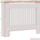 Cache-radiateur Vida Designs moderne à lattes MDF blanc