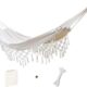 Hamac double pour interieur et exterieur - Hamac de camping portable - Grand hamac en coton doux pour la maison, deux personnes, ter