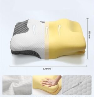 Oreiller ergonomique cervical BBWELL mémoire, côté & dos