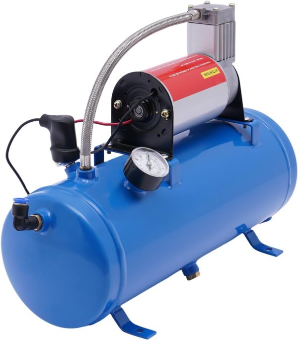 Air Compressor with 6L Tank,12V Electric Air Compressor Compact Air Compressor for Air Horn Kit