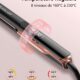 ANNLARY Lisseur Cheveux 2.5 cm, Lisseur Boucleur 2 en 1 Plaques Ceramique Ionique Titane, Double Tension (110-240V) pour Cheveux