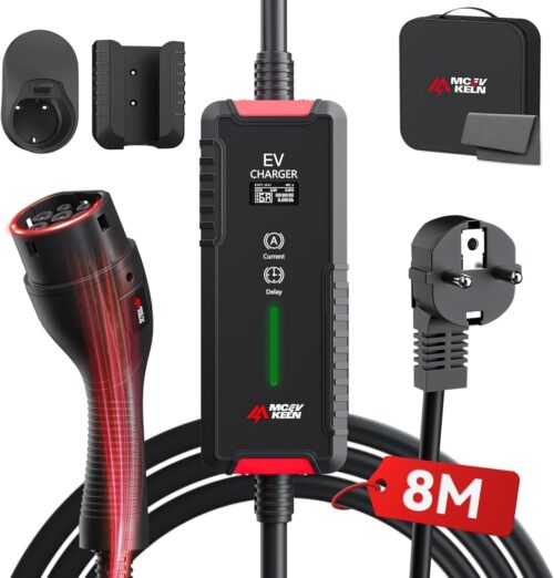 Chargeur Type 2 3,6 kW MCEVKELN – câble 8 m, 6-16A