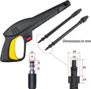 Pistolet haute pression lance rotative compatible Lavor Vax S
