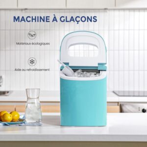 Machine à glaçons RELAX4LIFE autonettoyante 12 kg/24h