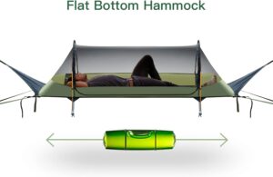 61d6ZbKJSUL._AC_SL1500_.jpg Night Cat Hamac Tente Fond Plat pour 1 Personne avec Moustiquaire Couverture Impermeable et Espace de Rangement Supplementaire Rando