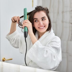 61dJTzzlBDL._AC_SL1500_.jpg Mnsyflns Lisseur Cheveux, Fer a Lisser et Boucleur 2en1 avec Revetement Advanced Ceramic Plaques, Salon Professionnel Hair Straighte
