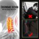 Carodi Lot de 2 coussins de nuque en cuir pour voiture, 100 mousse a memoire de forme, support cervical confortable, siege de voit