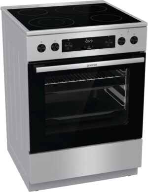 Gorenje GECS6C 70 XPA Cuisiniere electrique avec plaque vitroceramique, 60 cm, 71 litres, ExtraSteam, GentleClose, AirFry, bascule r