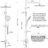 JOHO Adjustable Height Adjustable Shower Column Shower Shower Bathroom Shower System Shower Bath Shower with Shelf Shower with Showe
