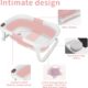 Baignoire bébé pliable avec thermomètre digital, coussin