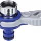 TATAY Adaptateur universel Top Line pour robinet d'interieur, filetage externe 24 mm, filetage interne 22 mm, connecteur universel,