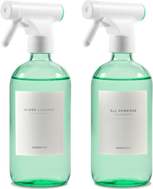 Pulvérisateur plantes 500 ml MaisoNovo lot 2 Vert +16 étiq