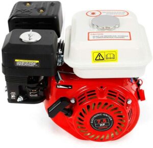 7,5 CV Moteur a essence,Moteur a kart industriel 4 Temps,1 Cylindre,3600 trmin (Noir et blanc)