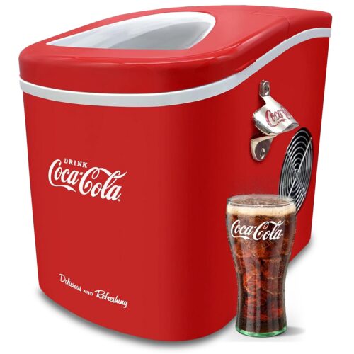 Machine à glaçons Salco Coca-Cola - 2 tailles - 12 kg/24h - Rouge
