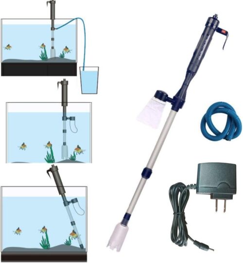 Londafish Aquarium Electric Battery Cleaning Kit Automatic Gravel Cleaner with Adapter