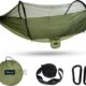 BTRWOR Hamac d'exterieur avec moustiquaire Hamac de Voyage en Nylon Charge maximale de 300 kg 260 x 140 cm Accessoires de Ca