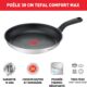 Tefal Comfort Max Poele 30 cm, Induction, Revetement antiadhesif, Acier inoxydable haute qualite, Indicateur de temperature Thermo-S