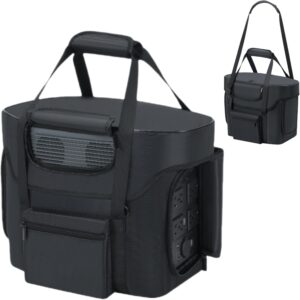 Sac de station d'alimentation portable compatible avec ECOFLOW DELTA 2, sac de transport avec sangles pour station d'alimentation, h