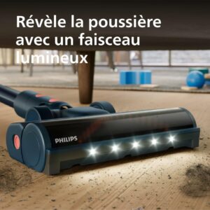 Aspirateur sans fil Philips 5000 Flex 60 min brosse animaux