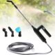 DOUBFIVSY Pulverisateur Electrique de Jardin avec 3 Buses et 5M de Tuyau, USB Rechargeable, Protection des Plantes, Desherbage et La