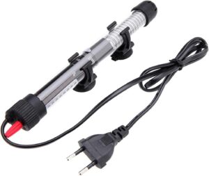 CAM2 Chauffage d'aquarium 60 l 50 W avec indicateur de temperature - Baton chauffant pour aquarium et aquarium (XS-50 W)