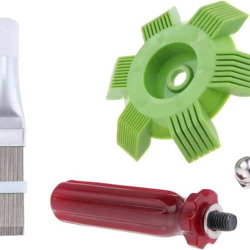 2 Pieces Peigne de Climatiseur, Peigne a Ailettes de Climatiseur Peigne a ailettes en acier inoxydable, Peigne Condenseur Climatiseu