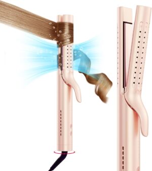 61hcy35cB7L._AC_SL1500_.jpg TYMO Airflow Lisseur Boucleur a Cheveux 2 en 1 - Fer a Lisser et Boucler Ionique 32 mm pour Lissage Rapide ou Boucles Durables avec