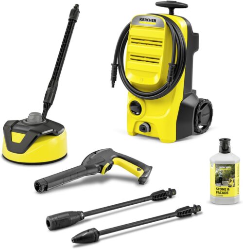 Karcher Nettoyeur Haute Pression K 4 Classic Home, Pression : Max. 130 Bar, Debit : 420 lh, Surface : 30 m2h, Filtre a Eau, Poids