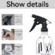 TAFACE Lot de 2 flacons pulverisateurs en plastique de 250 ml avec pointe de pulverisation reglable, anti-fuite, longue duree de vie